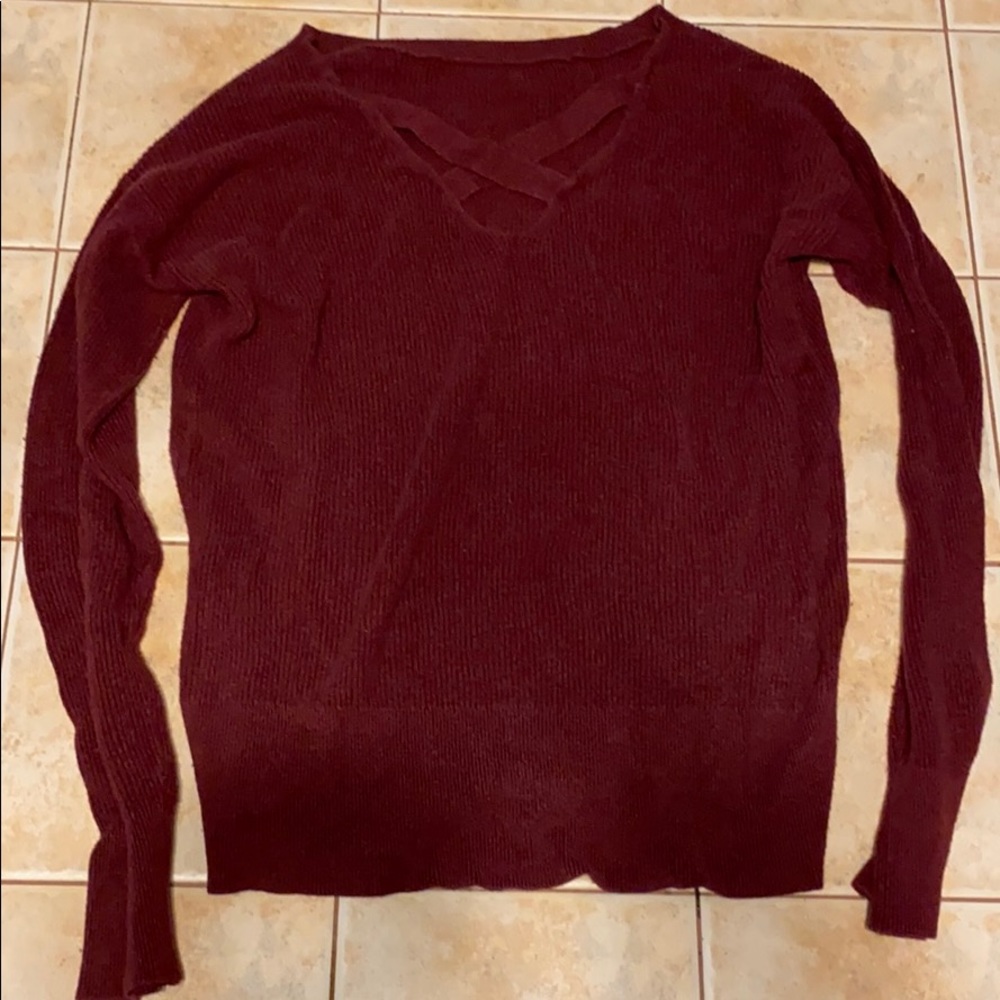 Maroon sweater